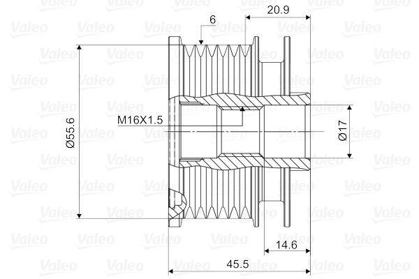 Valeo 588071 Generatorfreilauf