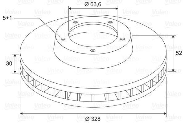 Valeo 197772 Bremsscheibe