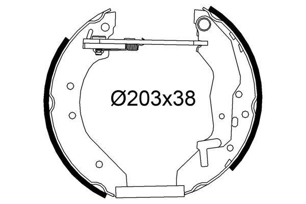 Valeo 554972 Bremsbackensatz