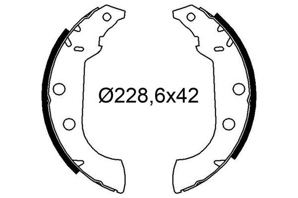 Valeo 564272 Bremsbackensatz