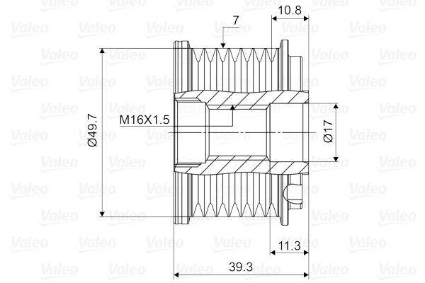 Valeo 588072 Generatorfreilauf