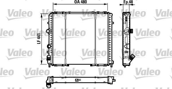 Valeo 732072 Kühler, Motorkühlung
