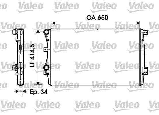 Valeo 732872 Kühler, Motorkühlung