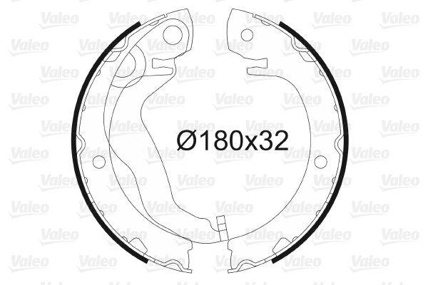 Valeo 564173 Bremsbackensatz, Feststellbremse