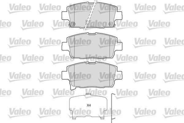 Valeo 601673 Bremsbelagsatz, Scheibenbremse