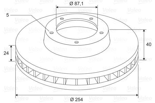 Valeo 197774 Bremsscheibe