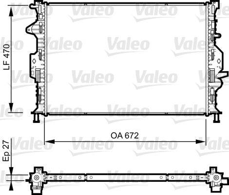 Valeo 735374 Kühler, Motorkühlung