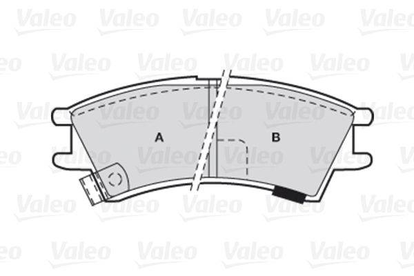 Valeo 301575 Bremsbelagsatz, Scheibenbremse