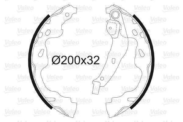 Valeo 564075 Bremsbackensatz