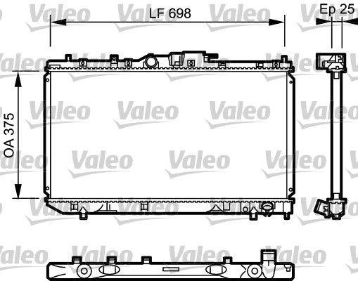 Valeo 735075 Kühler, Motorkühlung
