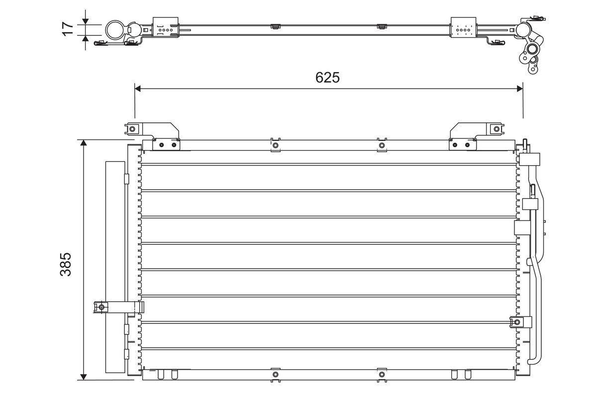 Valeo 818075 Kondensator, Klimaanlage