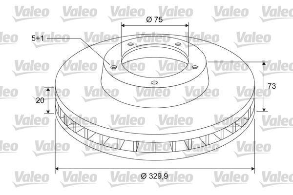Valeo 197576 Bremsscheibe