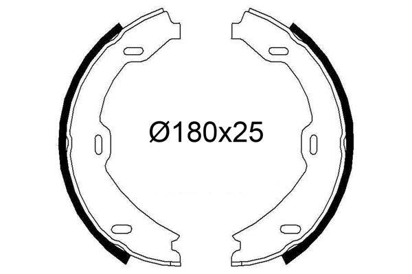 Valeo 564276 Bremsbackensatz