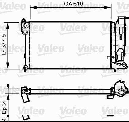 Valeo 731176 Kühler, Motorkühlung