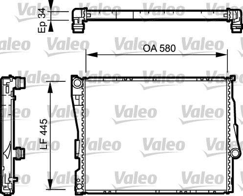 Valeo 734276 Kühler, Motorkühlung