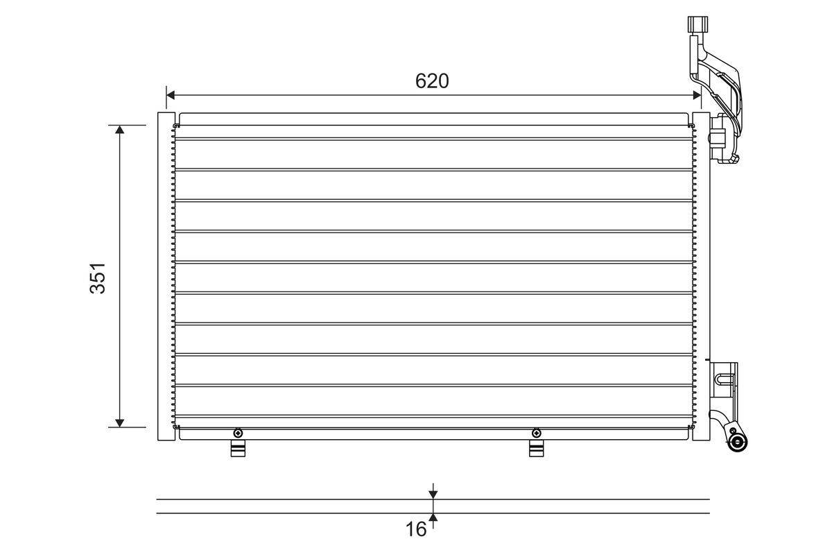 Valeo 814076 Kondensator, Klimaanlage