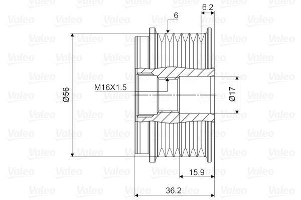Valeo 588077 Generatorfreilauf