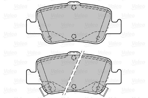 Valeo 601377 Bremsbelagsatz, Scheibenbremse