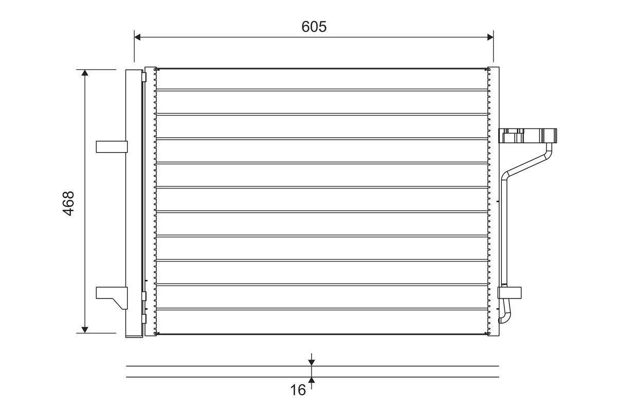 Valeo 812877 Kondensator, Klimaanlage
