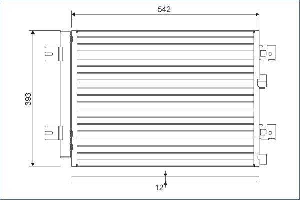 Valeo 814077 Kondensator, Klimaanlage