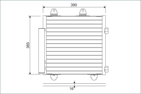 Valeo 822577 Kondensator, Klimaanlage