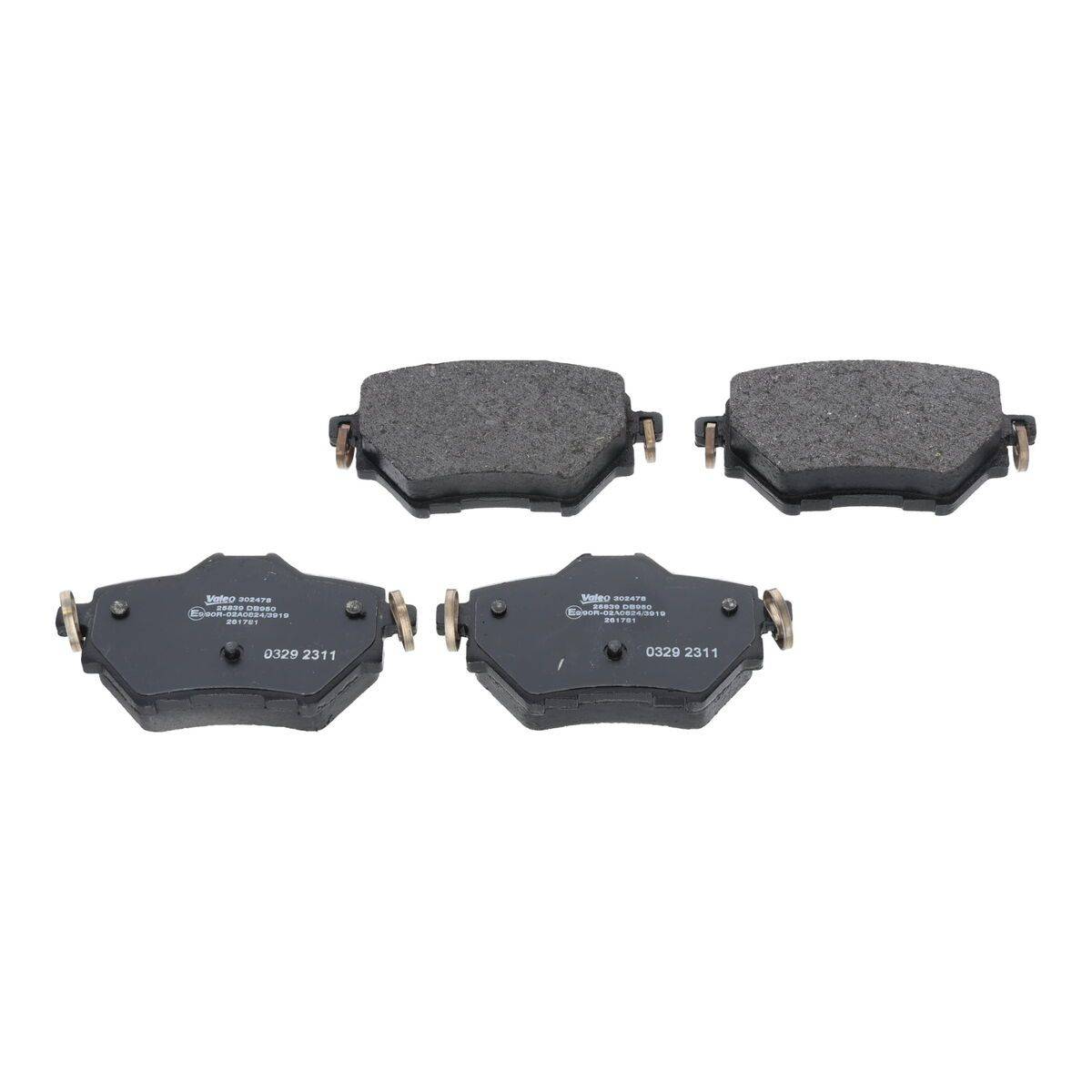 Valeo 302478 Bremsbelagsatz, Scheibenbremse