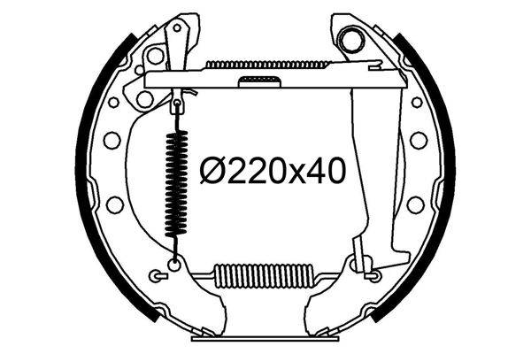 Valeo 554978 Bremsbackensatz