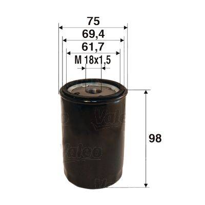 Valeo 586078 Ölfilter