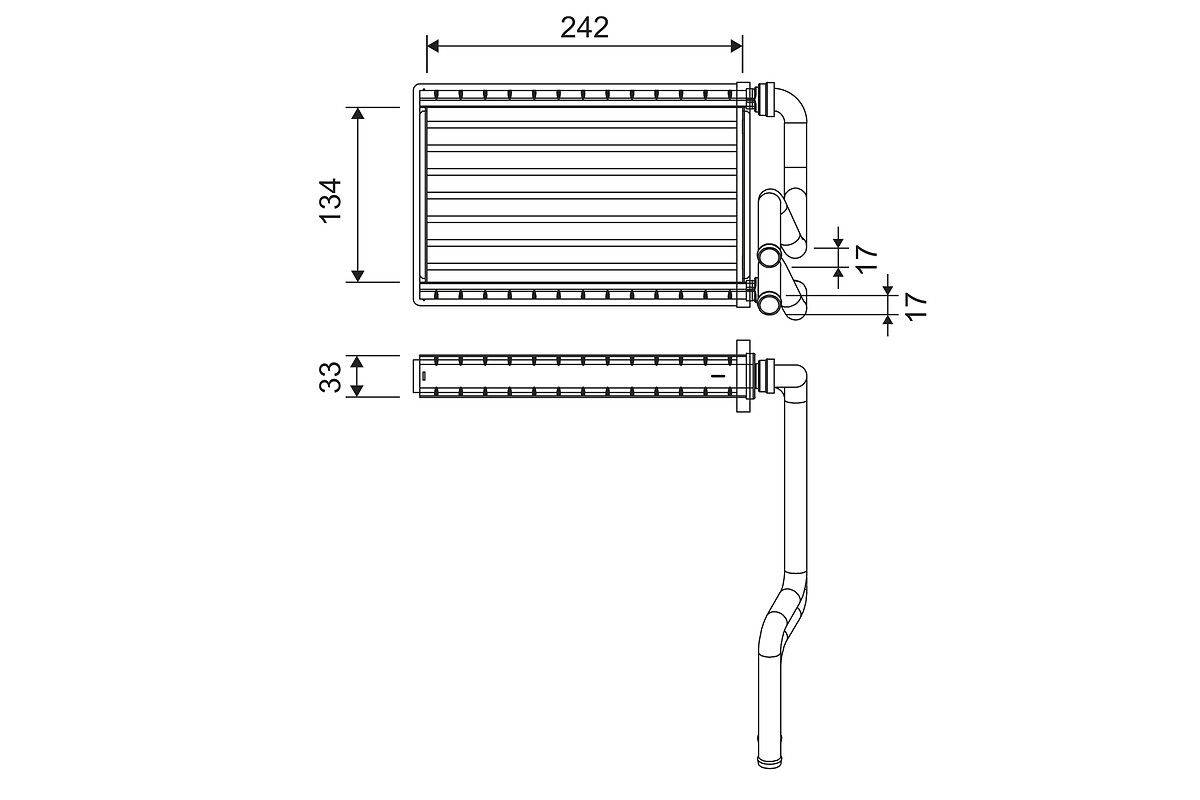 Valeo 811578 Wärmetauscher, Innenraumheizung