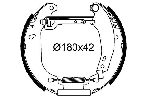 Valeo 554979 Bremsbackensatz