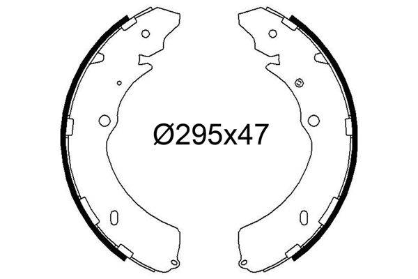 Valeo 564279 Bremsbackensatz
