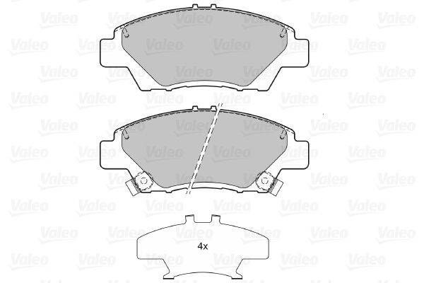 Valeo 601379 Bremsbelagsatz, Scheibenbremse