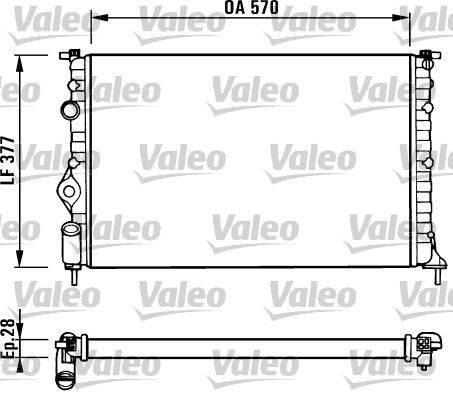 Valeo 731379 Kühler, Motorkühlung