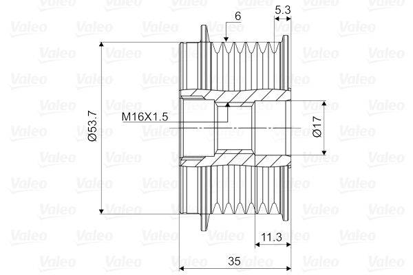 Valeo 588080 Generatorfreilauf