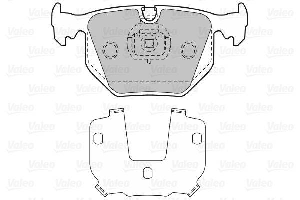 Valeo 598580 Bremsbelagsatz, Scheibenbremse