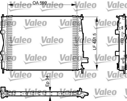 Valeo 735380 Kühler, Motorkühlung