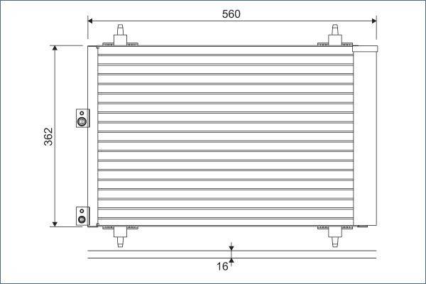 Valeo 814080 Kondensator, Klimaanlage