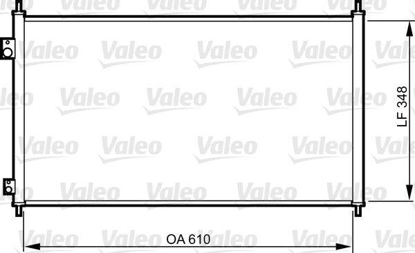 Valeo 817780 Kondensator, Klimaanlage