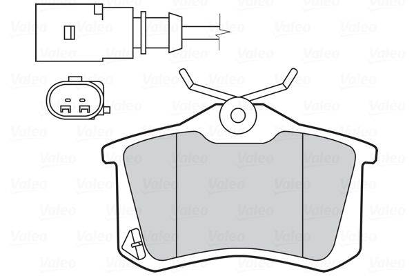 Valeo 301681 Bremsbelagsatz, Scheibenbremse