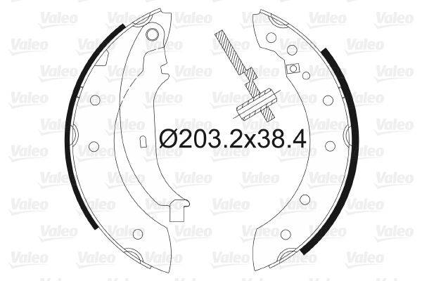 Valeo 562581 Bremsbackensatz