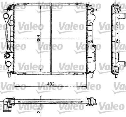 Valeo 730181 Kühler, Motorkühlung