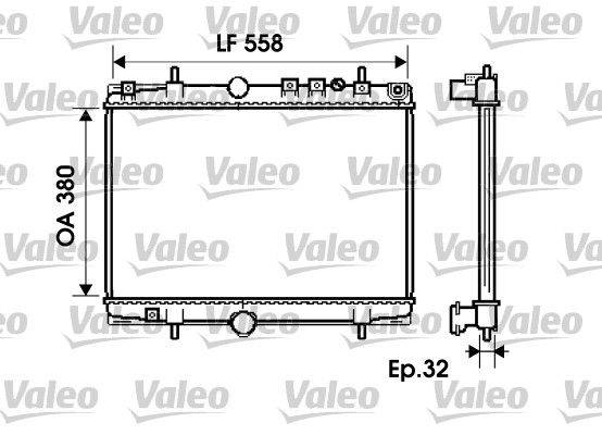 Valeo 734281 Kühler, Motorkühlung