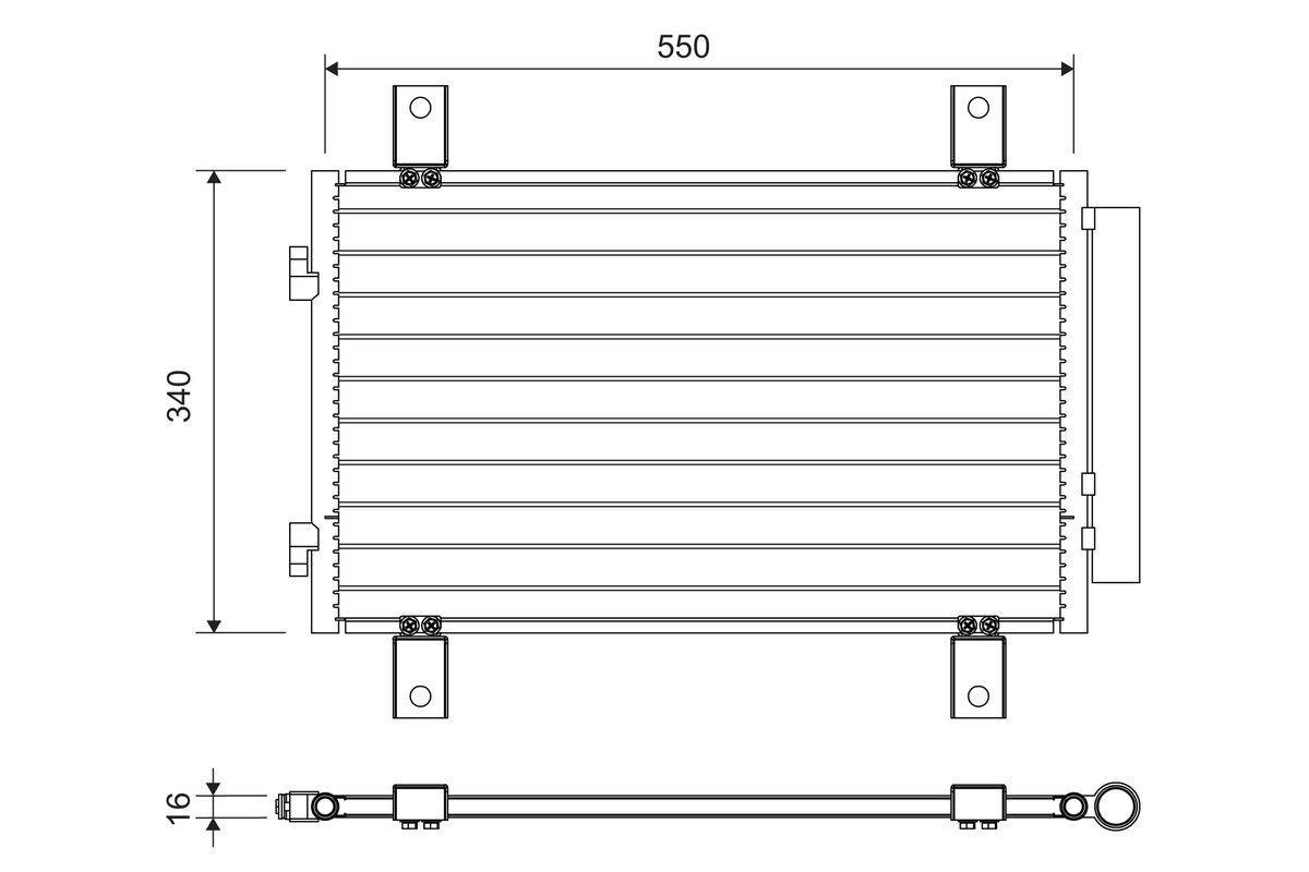Valeo 814081 Kondensator, Klimaanlage