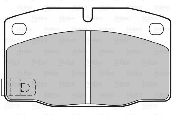 Valeo 598182 Bremsbelagsatz, Scheibenbremse