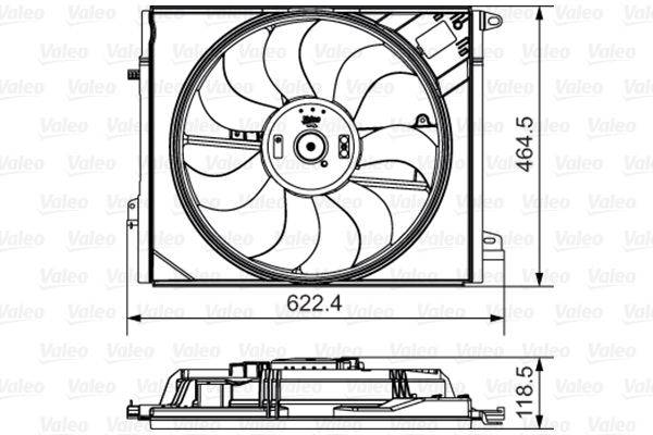 Valeo 696882 Lüfter, Motorkühlung