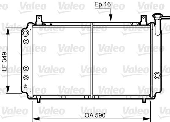Valeo 731082 Kühler, Motorkühlung