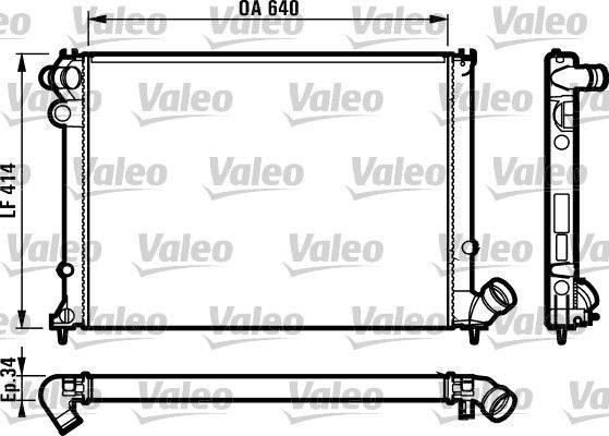 Valeo 731382 Kühler, Motorkühlung