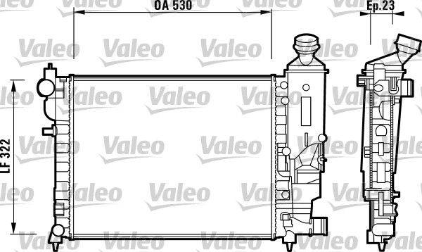 Valeo 732882 Kühler, Motorkühlung