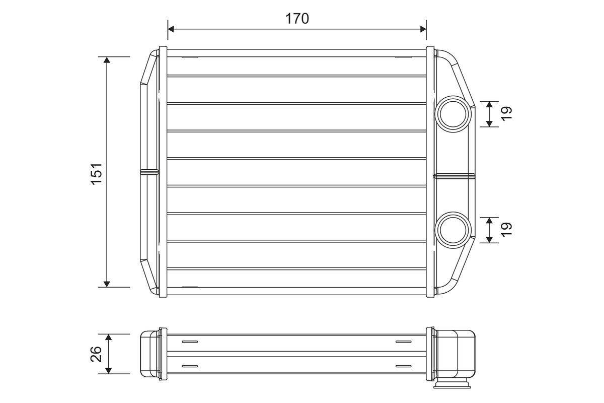 Valeo 811582 Wärmetauscher, Innenraumheizung