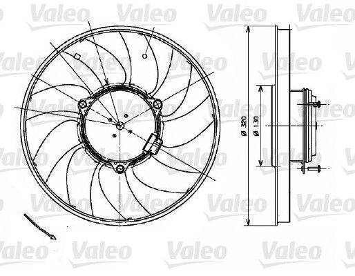 Valeo 696083 Lüfter, Motorkühlung
